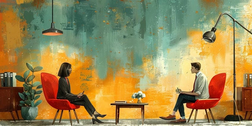 Background phỏng vấn tổng hợp nhiều phong cách khác nhau