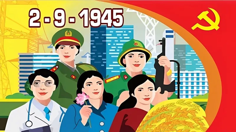 Lan tỏa khí thế hào hùng cùng background 2/9 Quốc khánh rạng rỡ