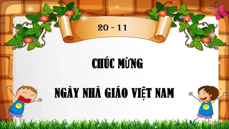 Không gian tri thức sống động cùng background 20/11 chủ đề sách vở