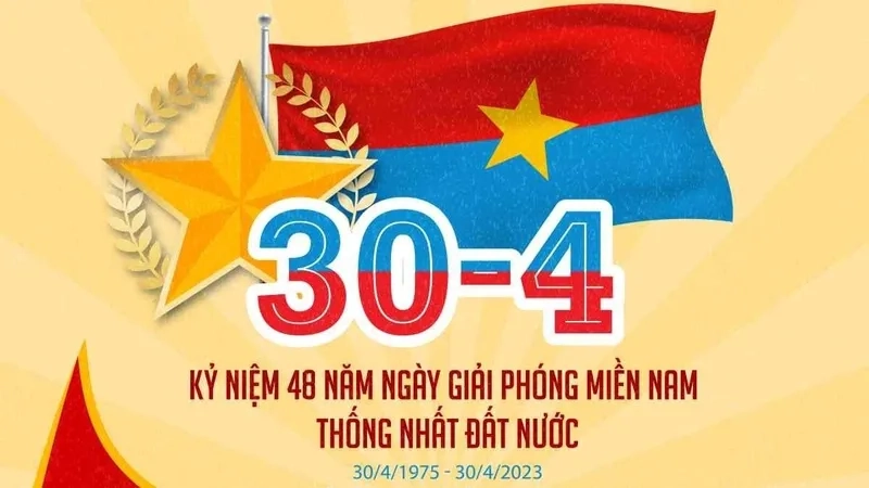 Mang tinh thần tự hào dân tộc vào nơi làm việc với background 30/4 dành cho cơ quan