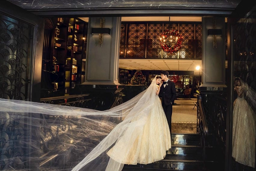 Background ảnh cưới vintage cổ điển và đầy hoài niệm