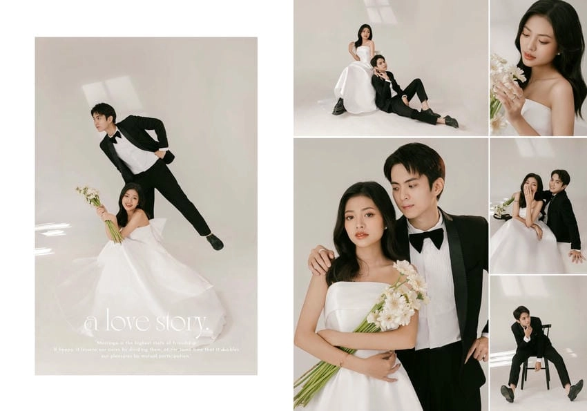 Background ảnh cưới hiện đại phong cách trẻ trung