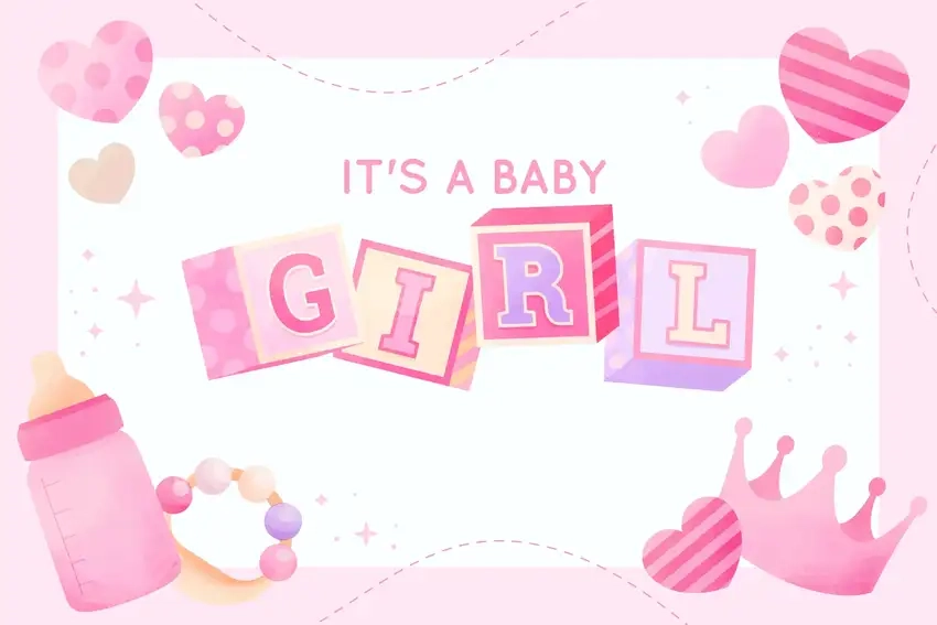 Background baby girl dễ thương xinh xắn và ngọt ngào