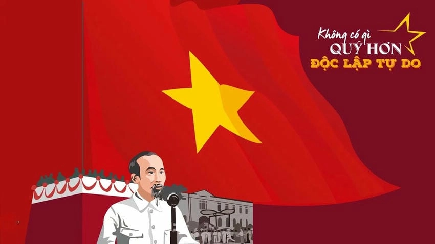 Background Bác Hồ đại hội phù hợp sân khấu trọng điểm