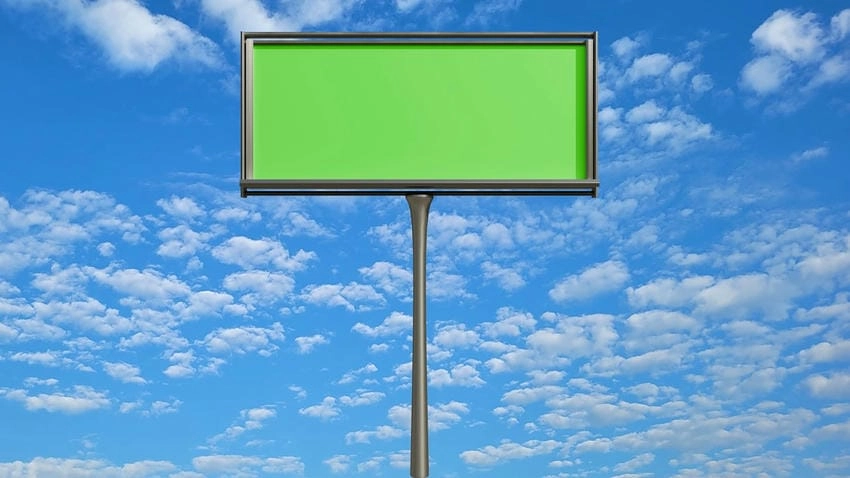 Background bảng hiệu thiết kế mang nét hiện đại rõ nét