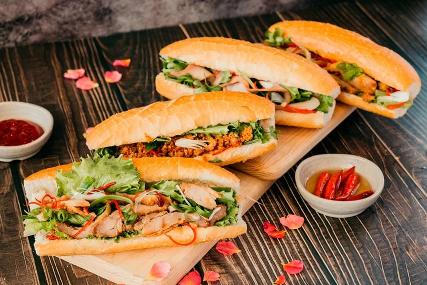 Background bánh mì cổ điển mang nét hoài niệm