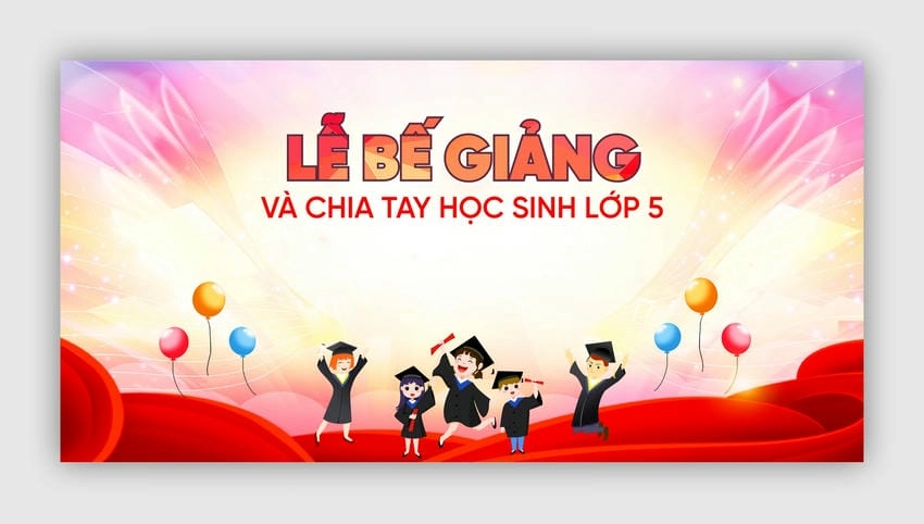 Background lễ bế giảng tiệc lung linh và sang trọng