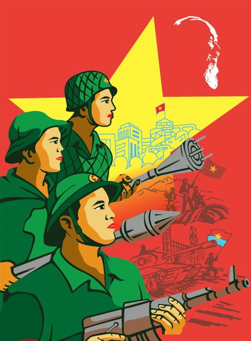 Background Bộ Đội ấn tượng ghi dấu hình ảnh anh hùng