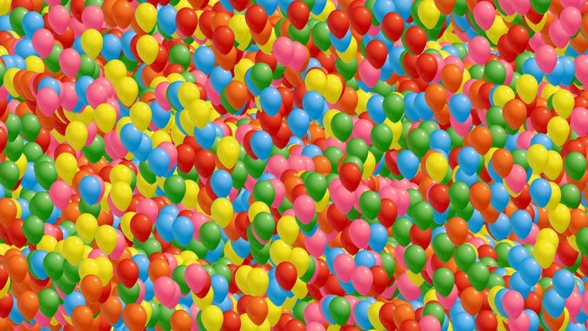 Background bóng bay 4k chi tiết sống động như thật