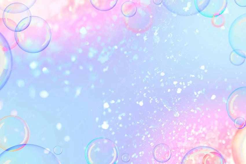 Background bong bóng hoạt hình vui nhộn cho trẻ em