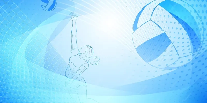 Background bóng chuyền file cdr chất lượng in ấn tốt