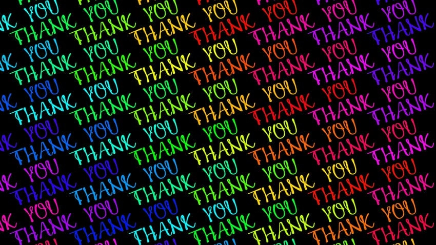 Background cảm ơn tinh tế giúp thông điệp thêm sâu sắc