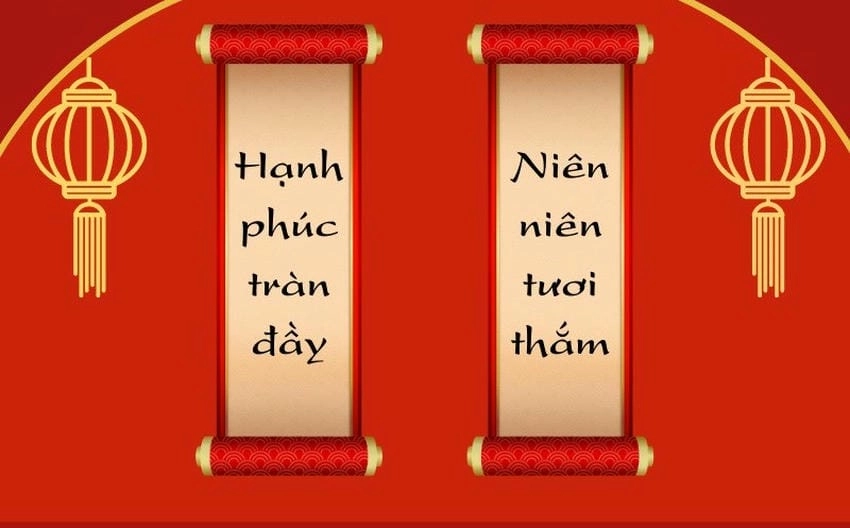 Background câu đối vector dễ dàng chỉnh sửa và ứng dụng