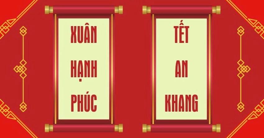 Background câu đối truyền thống giữ giá trị văn hóa