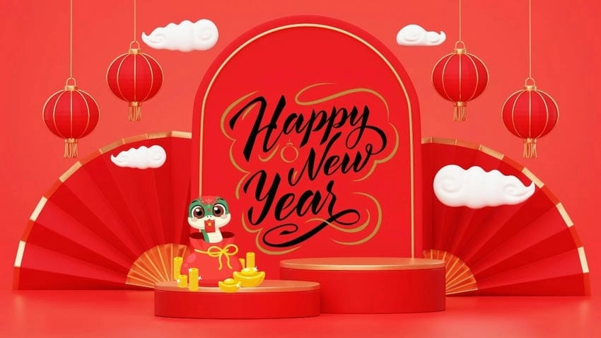 Background chụp hình tết hiện đại trẻ trung và năng động