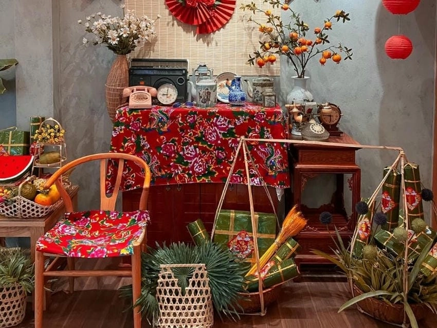 Background chụp hình tết file PSD tiện lợi thiết kế