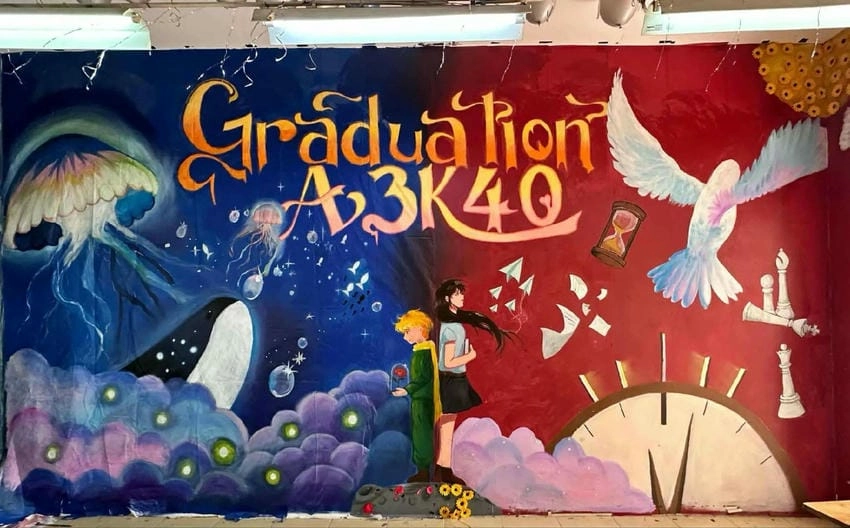 Background chụp kỷ yếu vintage đậm chất hoài niệm