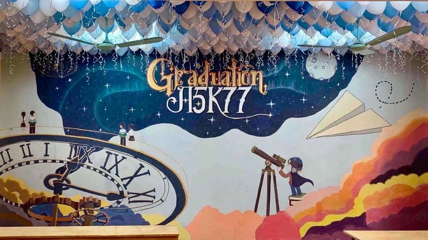 Background chụp kỷ yếu đơn giản mà cuốn hút