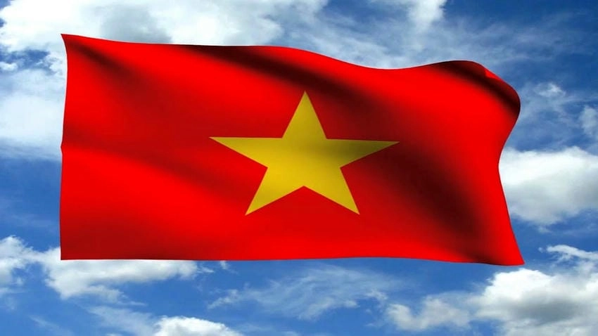 Background Cờ Việt Nam nghệ thuật đầy sáng tạo