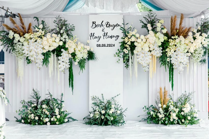 Background cổng cưới đa năng phù hợp nhiều ý tưởng