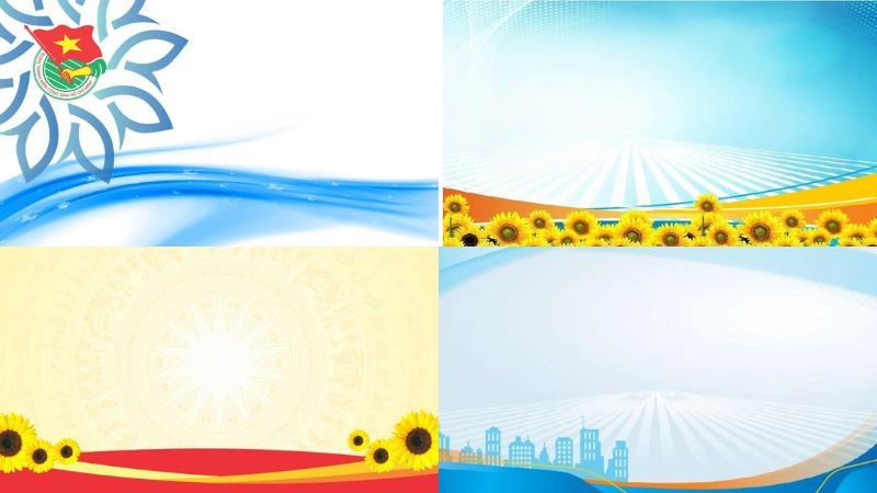 Background công đoàn truyền tải tinh thần vững mạnh