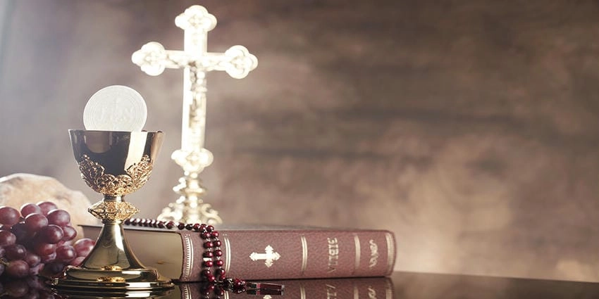 Background công giáo đơn giản giữ trọn chiều sâu tin