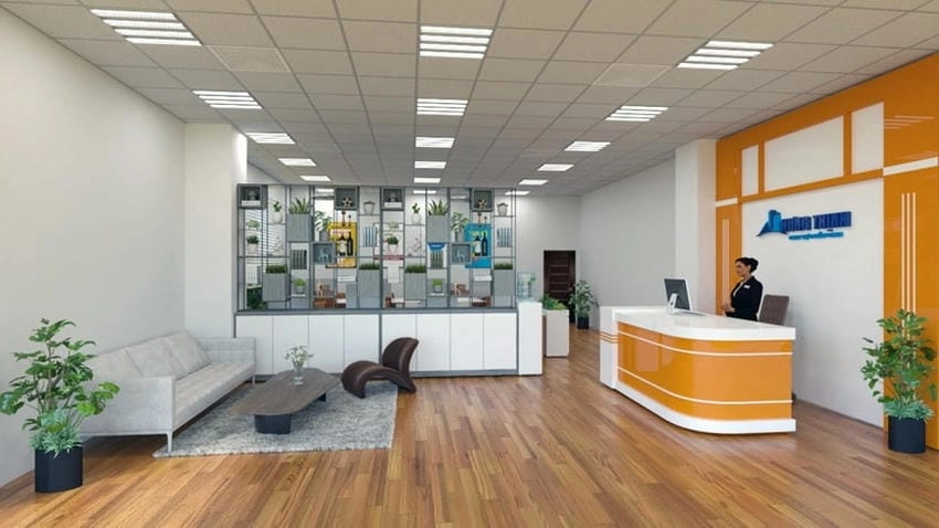 Background công ty ấn tượng thu hút ngay từ ánh nhìn đầu