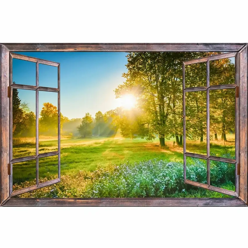 Background cửa sổ ánh sáng rực rỡ và ấm áp