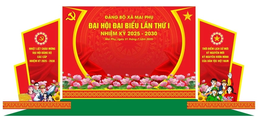 Background đại hội đảng vector dễ chỉnh sửa và sử dụng