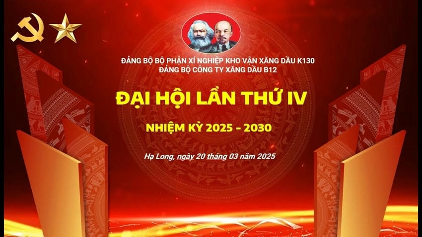 Background đại hội đảng đơn giản mà trang nghiêm