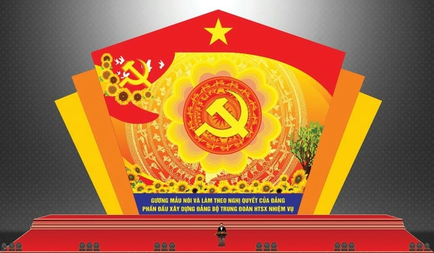 Background đại hội đảng phông nền hoàn hảo cho slide