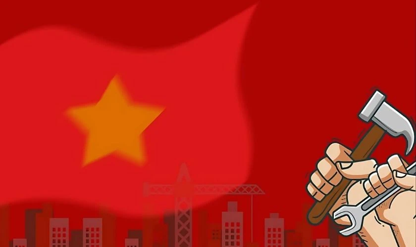 Background Đảng Cộng Sản Việt Nam thiết kế chuẩn mực hiện đại