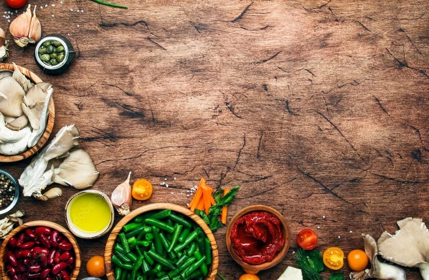 Background đồ ăn thiết kế đẹp phù hợp mọi concept