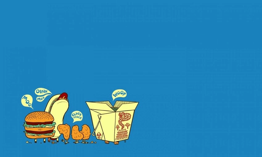 Background đồ ăn thể hiện rõ hương vị món ăn