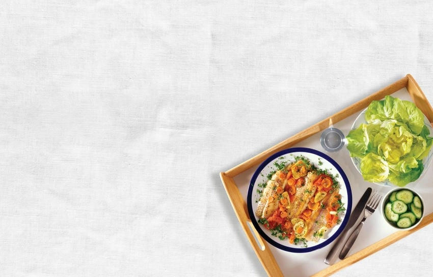 Background đồ ăn sáng tạo tạo khung hình độc đáo