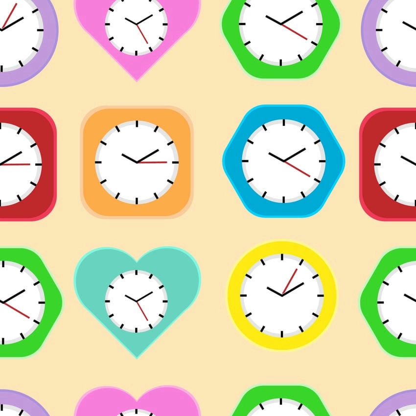 Background đồng hồ thời gian gợi cảm giác trôi chảy