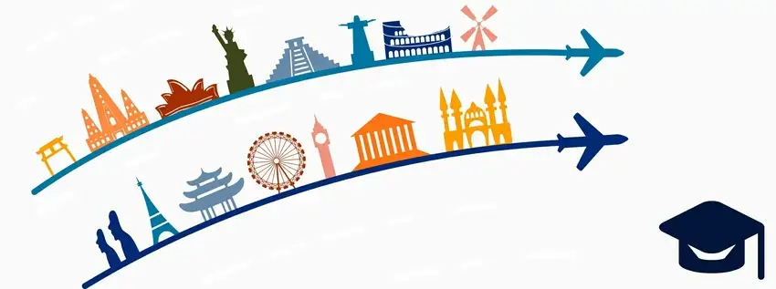 Background du học chuyên nghiệp cho mọi bài trình bày