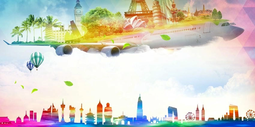 Background du lịch mẫu độc đáo dễ dàng sử dụng