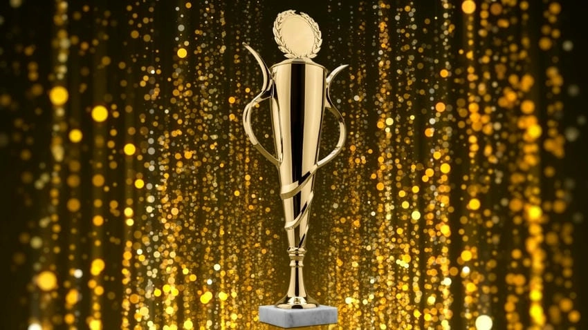 Background gala ánh sáng rực rỡ làm nổi bật không gian