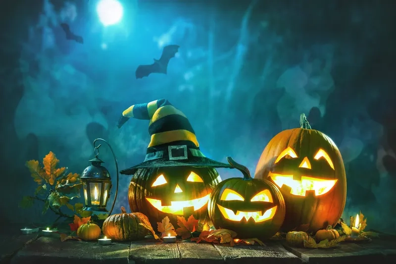 Trang trí desktop với background halloween cho máy tính