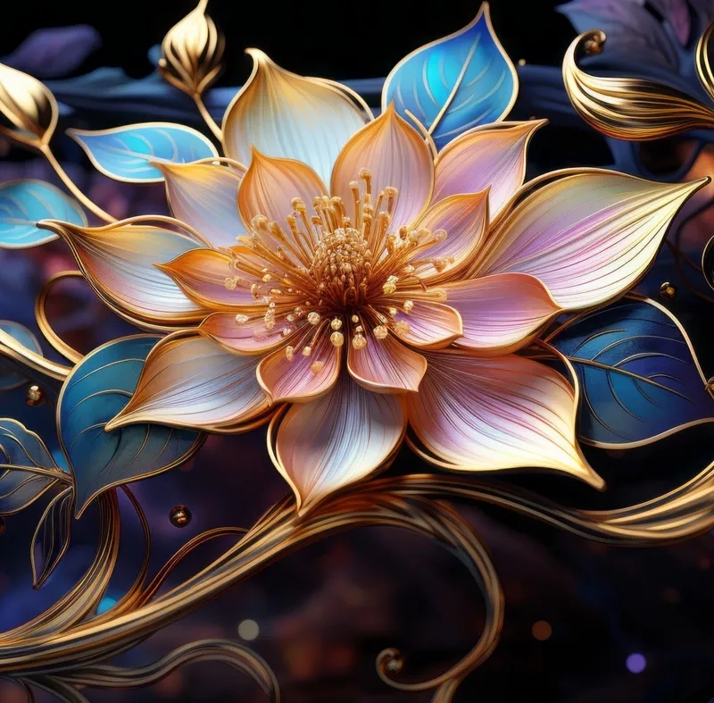 Tận hưởng background hoa 3D hoạt hình dễ thương sinh động