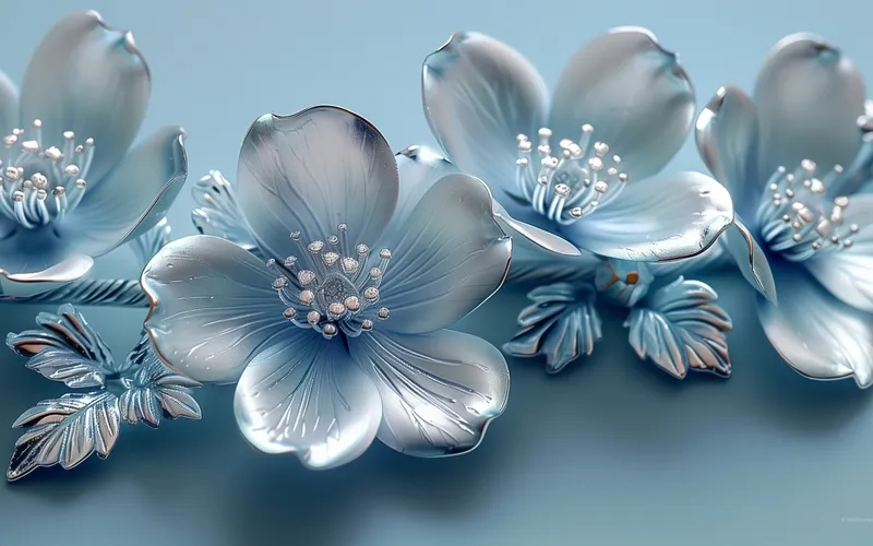 Background hoa 3D phục vụ thiết kế giúp dự án thêm nổi bật