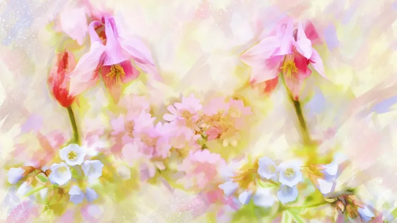 Background hoa chào xuân hoa đào tươi thắm ngày Tết