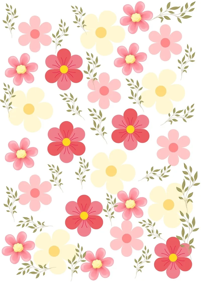 Mát mắt với background hoa cute xanh mint dịu dàng