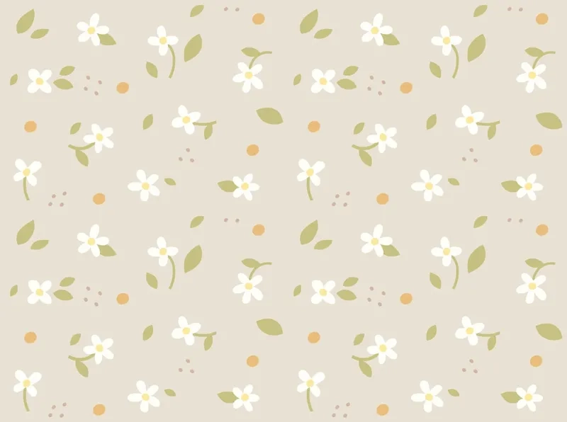 Tinh khôi và nhẹ nhàng với background hoa cute trắng