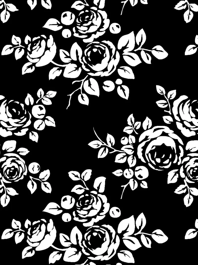 Thưởng thức nét xưa cũ với background hoa đen trắng vintage