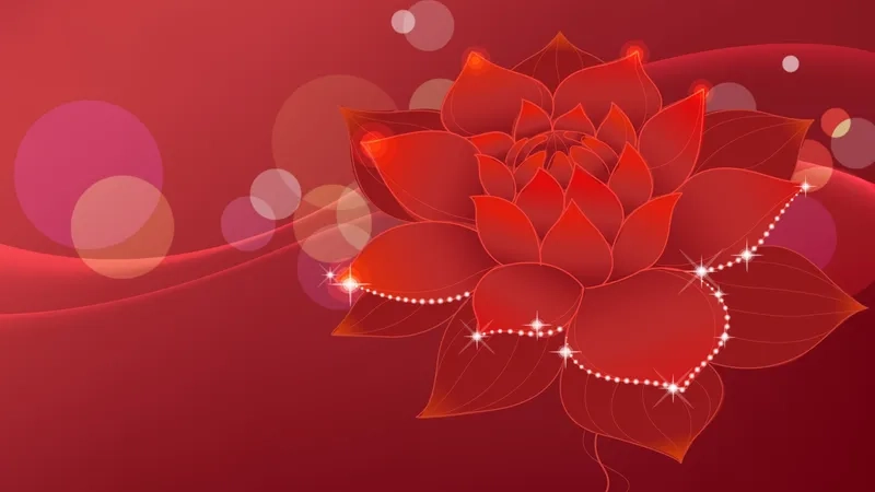 Nền hoa đỏ rực nổi bật cho mọi thiết kế