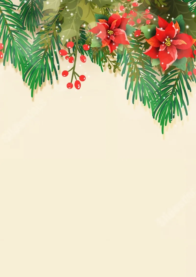 Background hoa Giáng sinh giấy dán tường đẹp mắt