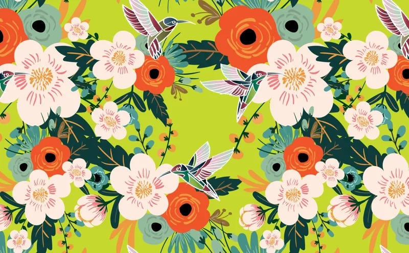 Đơn giản nhưng sang trọng với background hoa hiện đại minimal