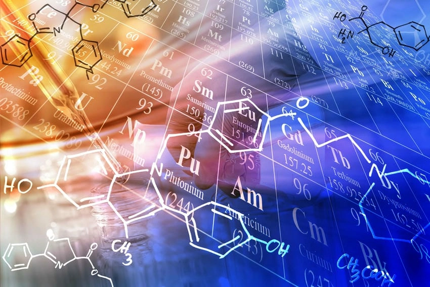 Background hóa học vector sắc nét cho mọi thiết kế